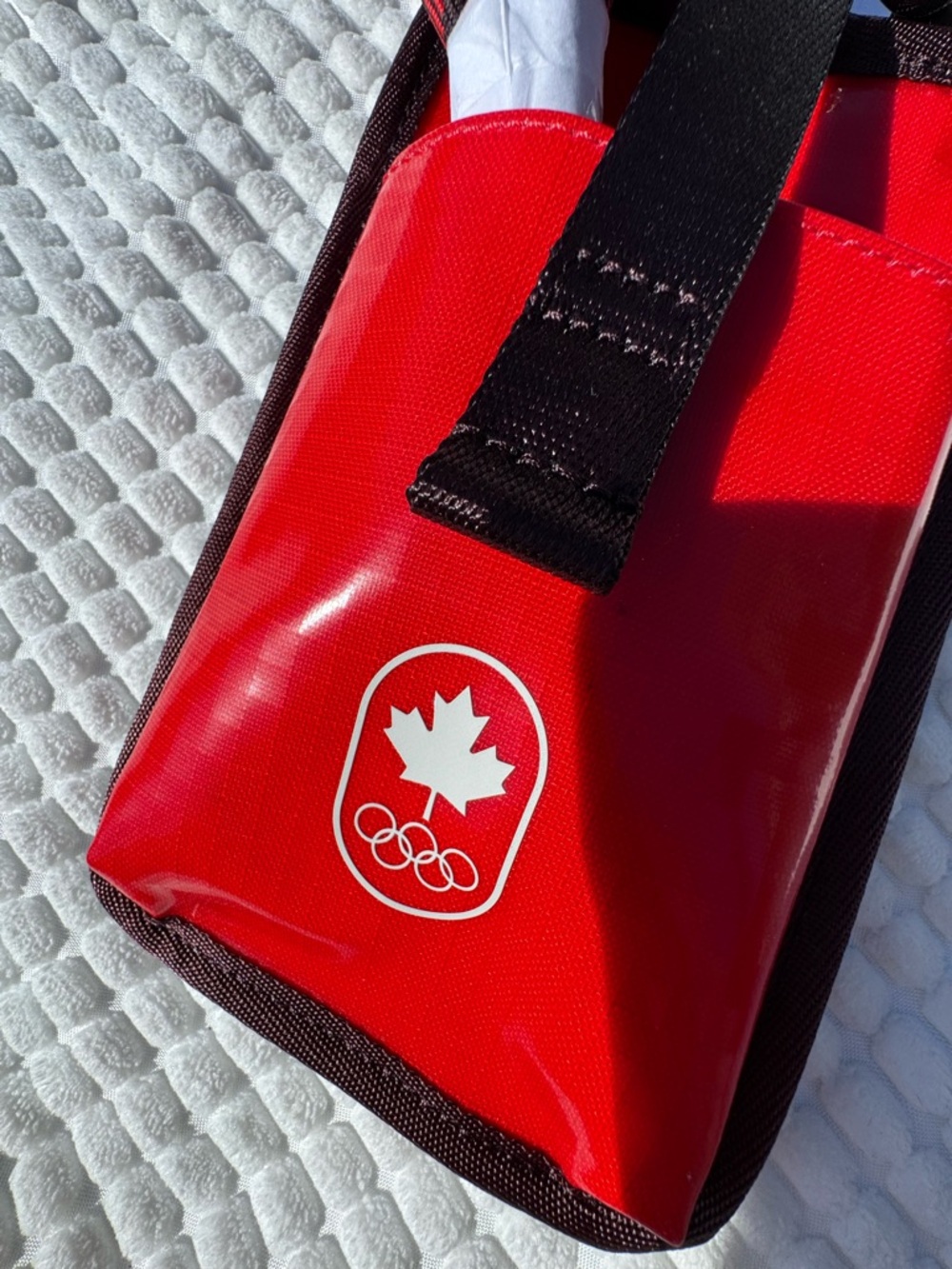 Lululemon Red Canada Olympic Phone Pouch with Lanyard
